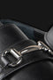Sort chunky loafer med buckle