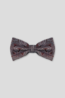 Bordeaux & grå paisley butterfly