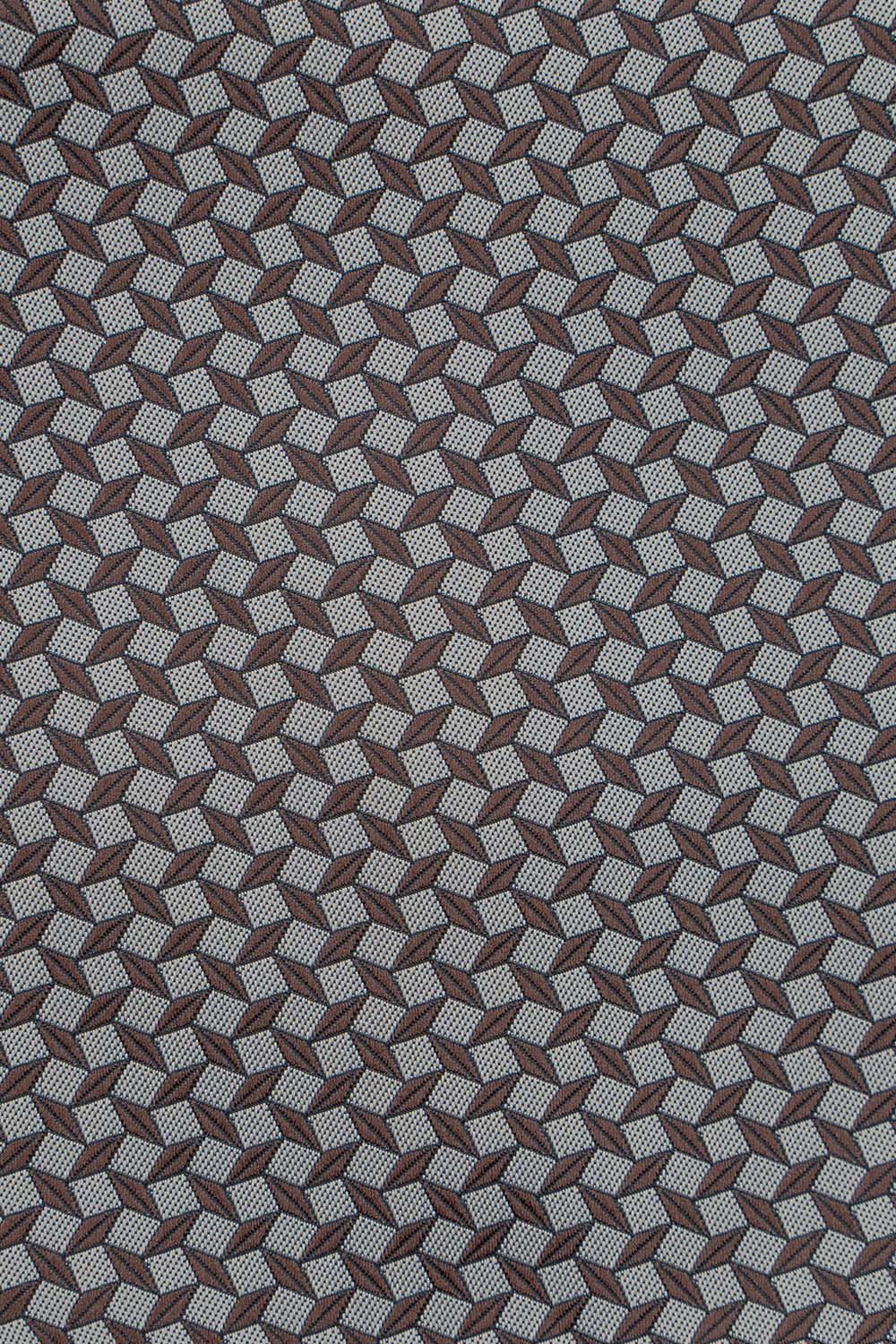 Slips & lommekluds pakke (Brun & beige geometri) suitclub.dk