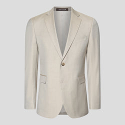 HERITAGE beige three-piece jakkesæt med sildeben