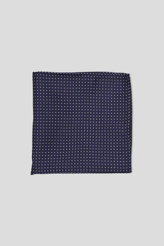 Navy & guld prikket lommeklud