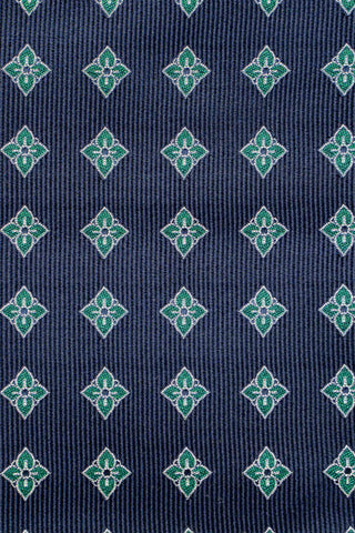 Slips & lommekluds pakke (mørkegrøn blomstret i silke) suitclub.dk