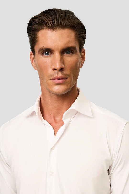 Signatur performance skjorte off white slim