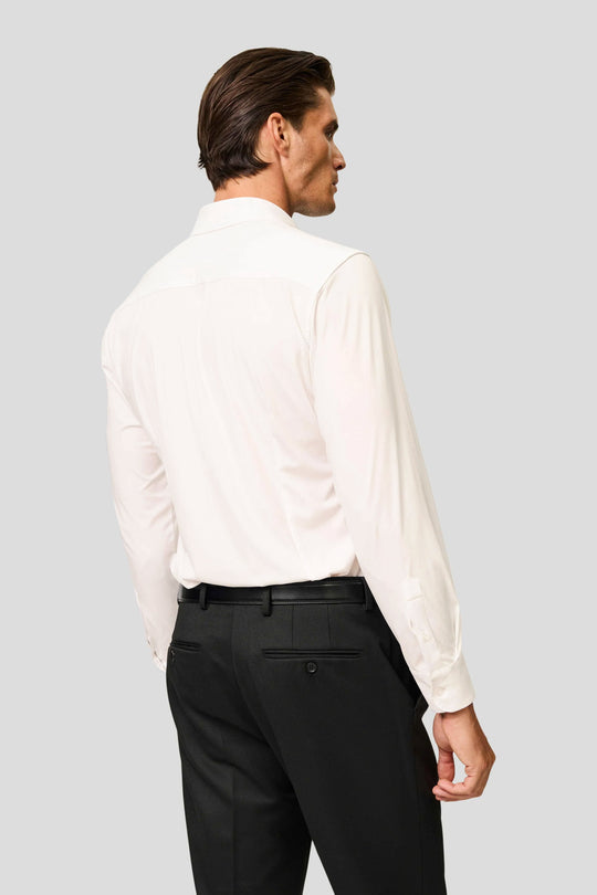 Signatur performance skjorte off white slim