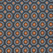 Orange blomstret slips