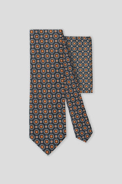 Slips & lommekluds pakke (Orange blomstret)