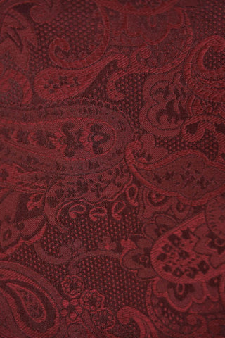 Slips & lommekluds pakke (Rød paisley) suitclub.dk