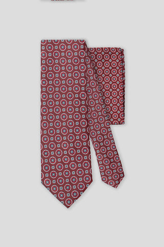 Slips & lommekluds pakke (Rødt blomstret) suitclub.dk