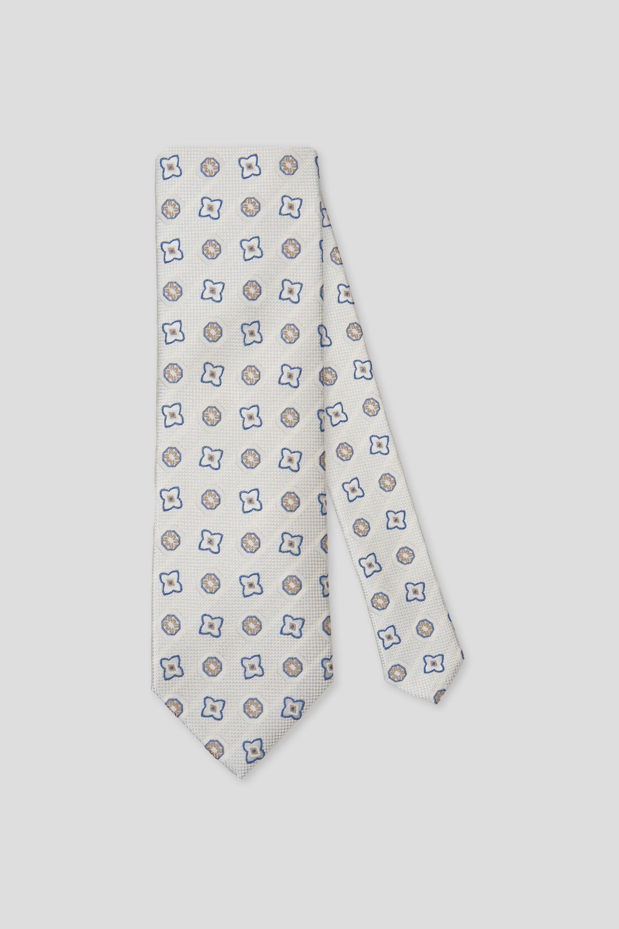 Off-white blomstret silkeslips PVD