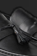 Sort chunky loafer med tassel